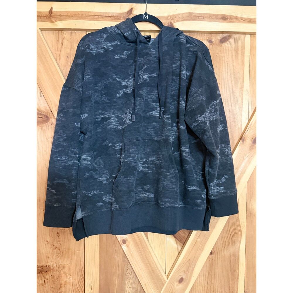 Athletic Works Charcoal Camo Fleece Hoodie XL Activewear Gorpcore Pullover